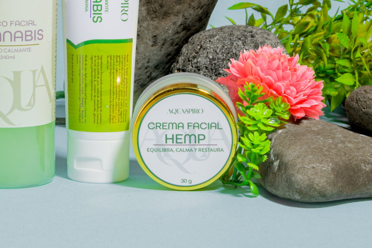 Crema Facial de Hemp, Anti-arrugas y Anti-acné 30g